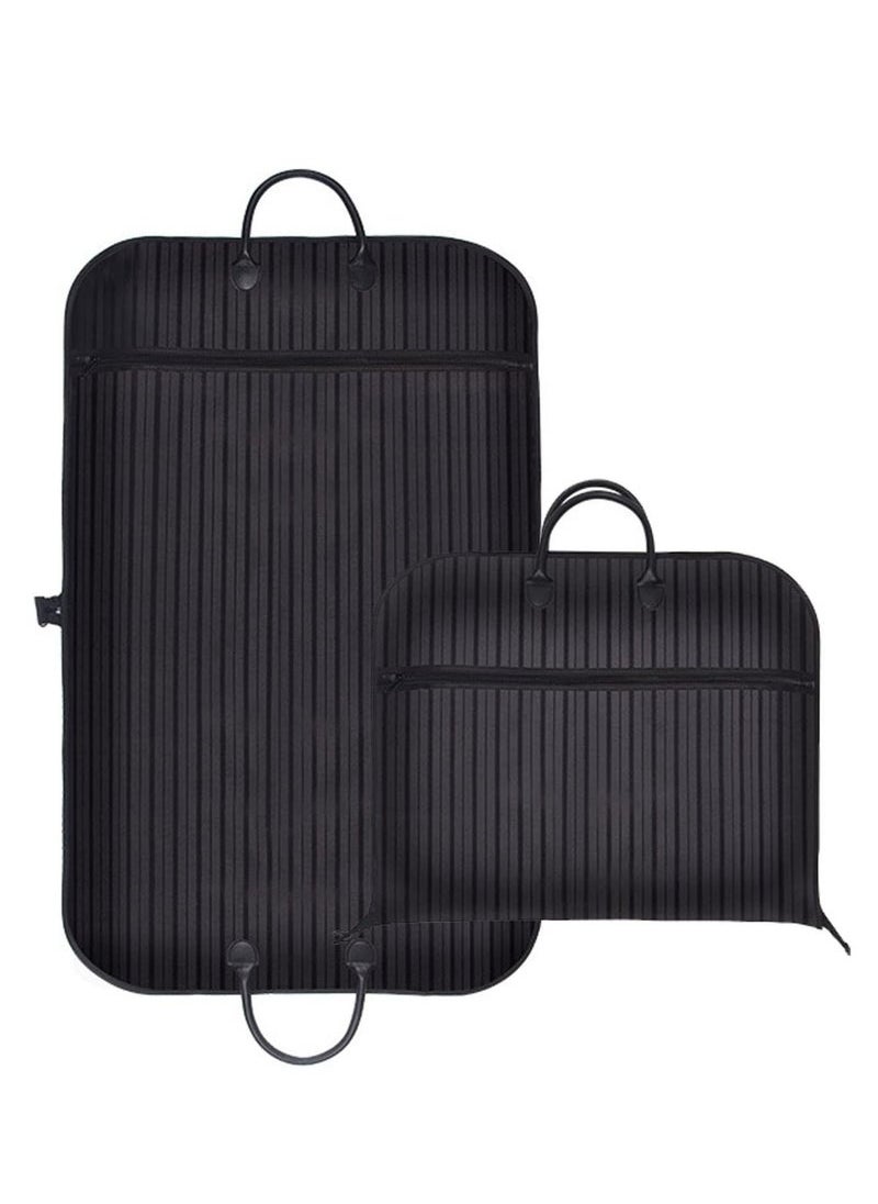 Captaintech Garment Bags For Travel Business Hanging Clothes Storage Foldable Suit Dress Bag (40 INCH, Black)  - Image 1