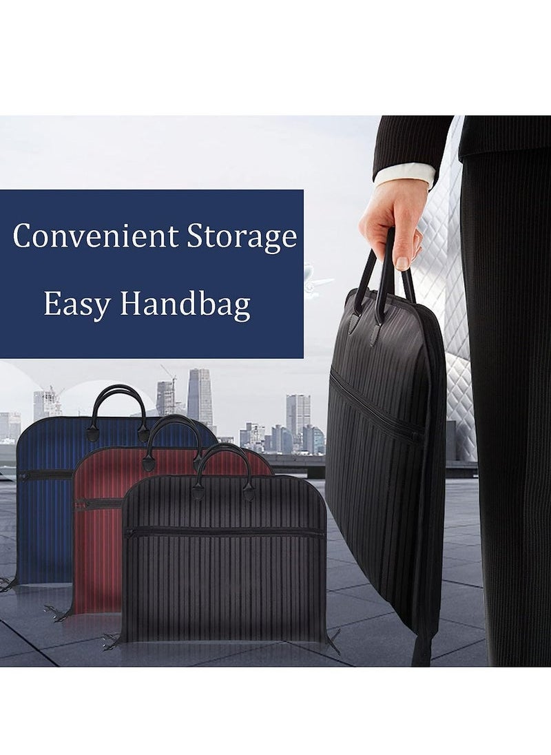 Captaintech Garment Bags For Travel Business Hanging Clothes Storage Foldable Suit Dress Bag (40 INCH, Black)  - Image 3