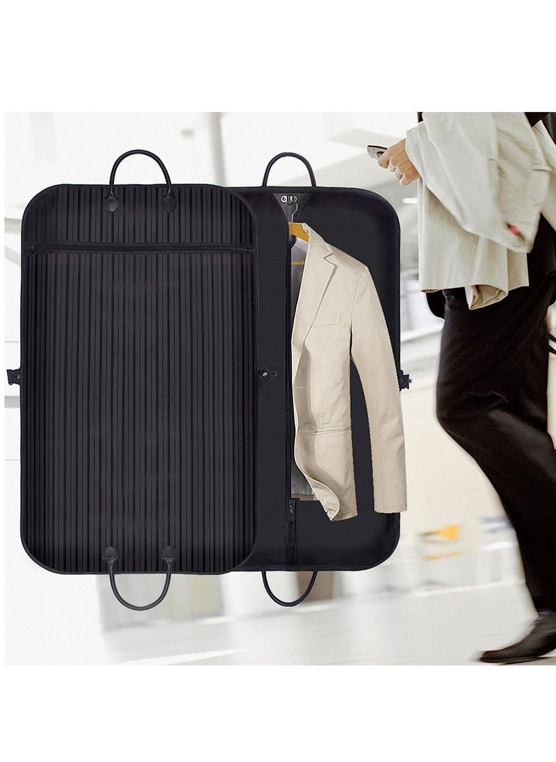 Captaintech Garment Bags For Travel Business Hanging Clothes Storage Foldable Suit Dress Bag (40 INCH, Black)  - Image 4