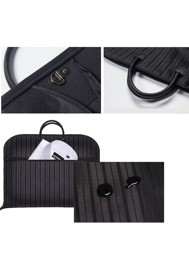 Captaintech Garment Bags For Travel Business Hanging Clothes Storage Foldable Suit Dress Bag (40 INCH, Black)  - Image 5