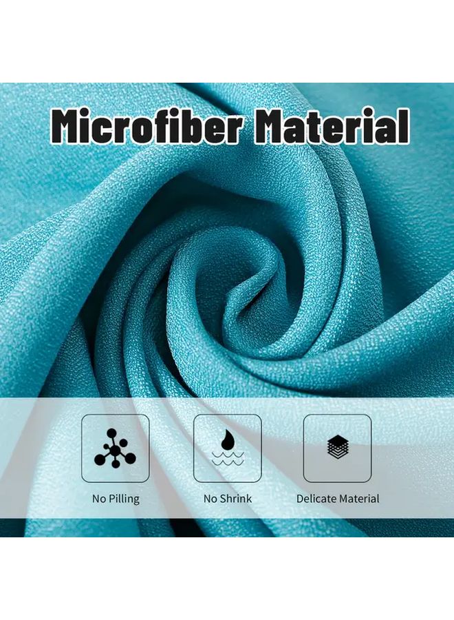 Blue Microfiber Surf Poncho Towel Ultra Absorbent Quick Dry Compact 41 3x25 6in Beachwear - Image 4