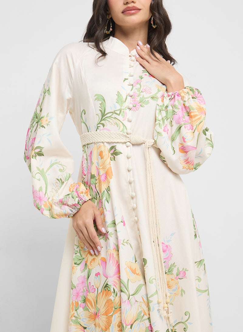 ايلا فستان بطبعة زهور - Image 3