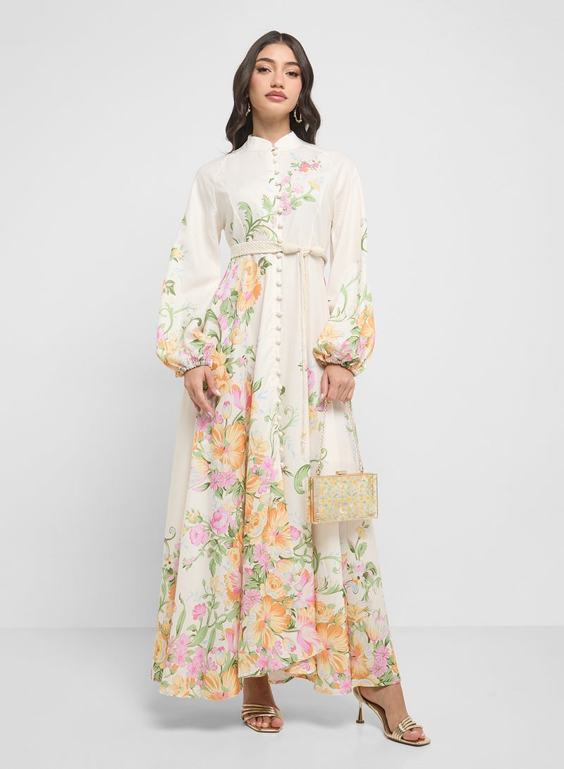 ايلا فستان بطبعة زهور - Image 4