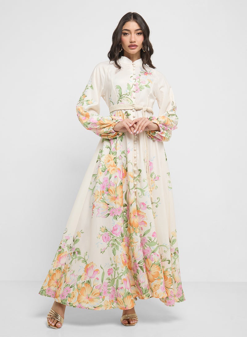 ايلا فستان بطبعة زهور - Image 1