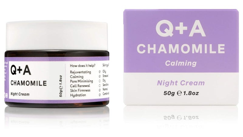 Q+A QA Chamomile Night Cream a Super Soothing Moisturiser works whilst you sleep for a hydrated and fresh complexion 18 FlOz