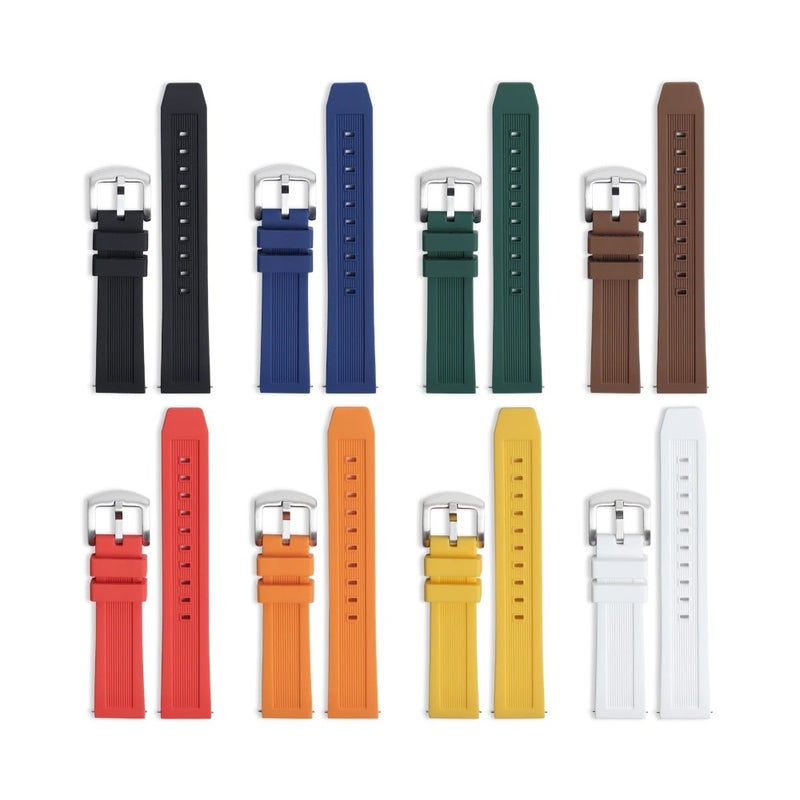 Bluejw High Quality 20mm 22mm Silicone Replacement Watch Strap – Adjustable Comfortable Watch Band for Easy Replace the Watch Strap, Durable Soft Accessory Compatible with Multiple Smartwatches - Image 3