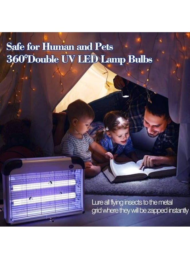 Bug Zapper Indoor Outdoor with Detachable Protective Net | Mosquito Killer for Patio, Office, Kitchen, Hotel, Restaurant, Home | Electric Mosquito Net (12W) - Image 3