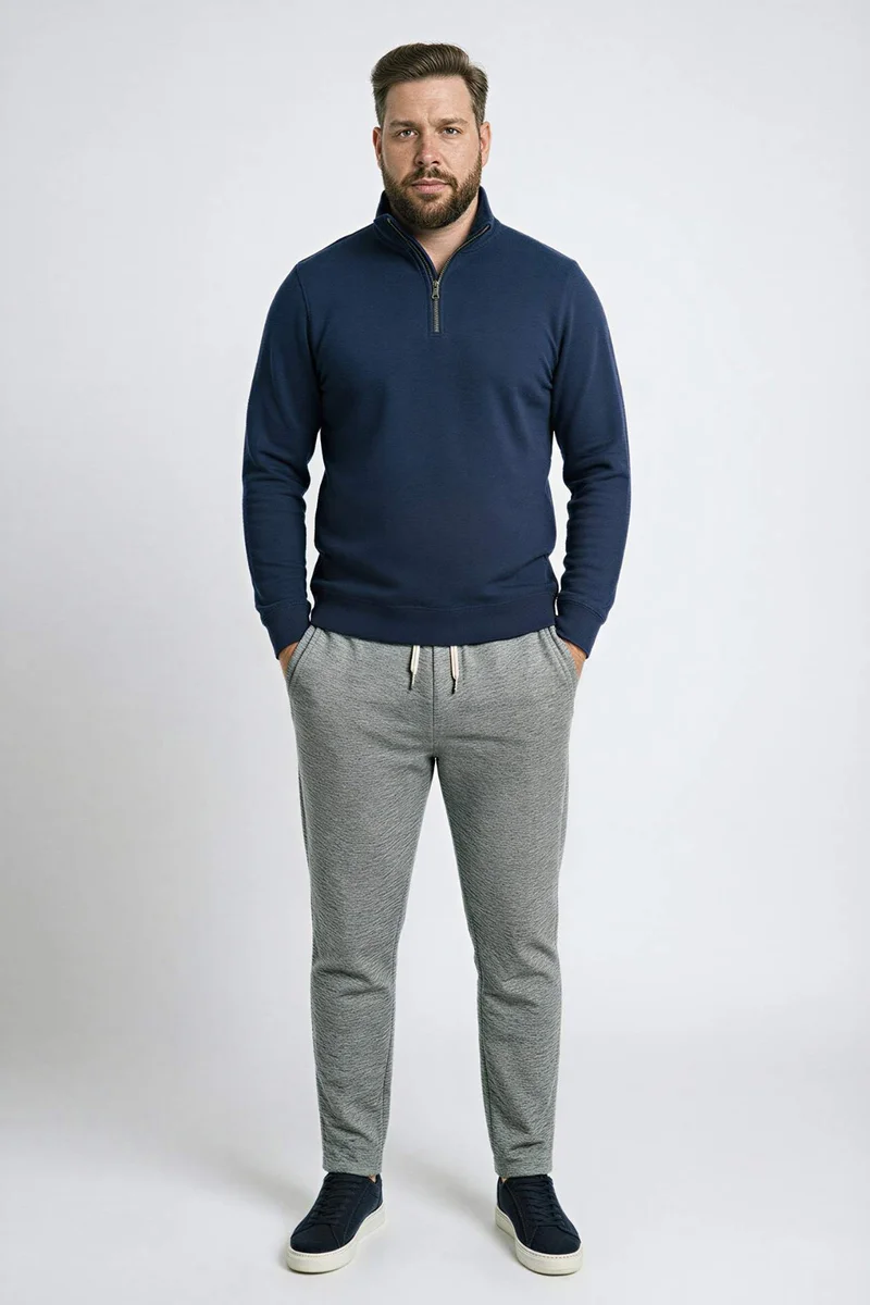 ديفاكتو Regular Fit High Collar Sweatshirt