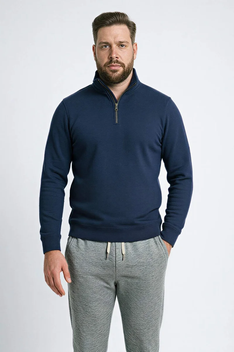 ديفاكتو Regular Fit High Collar Sweatshirt