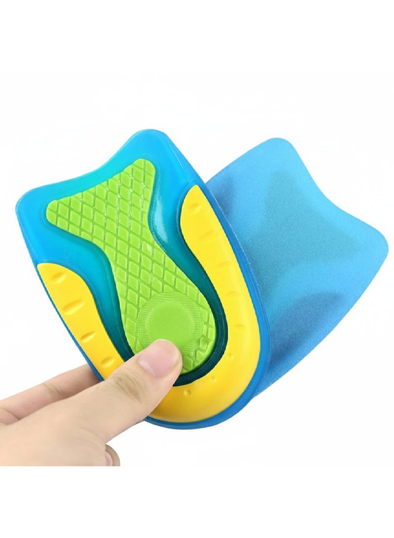 Tishta Gel Heel Pads - Shock Absorption Support for Daily Comfort and Heel Relief - Soft Gel Cushion for Walking and Long Standing-Model2 - (Large) - Image 1