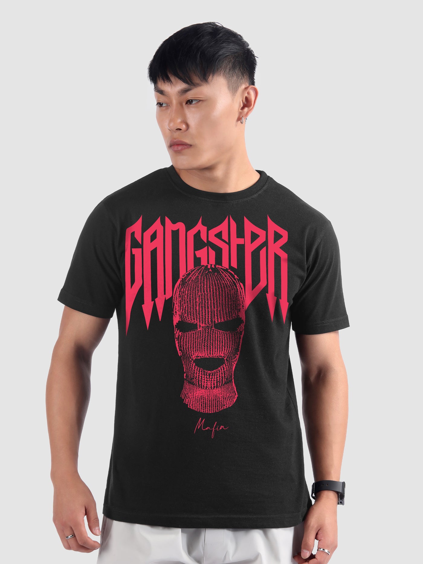 Gangster Half Sleeve Printed T-Shirt