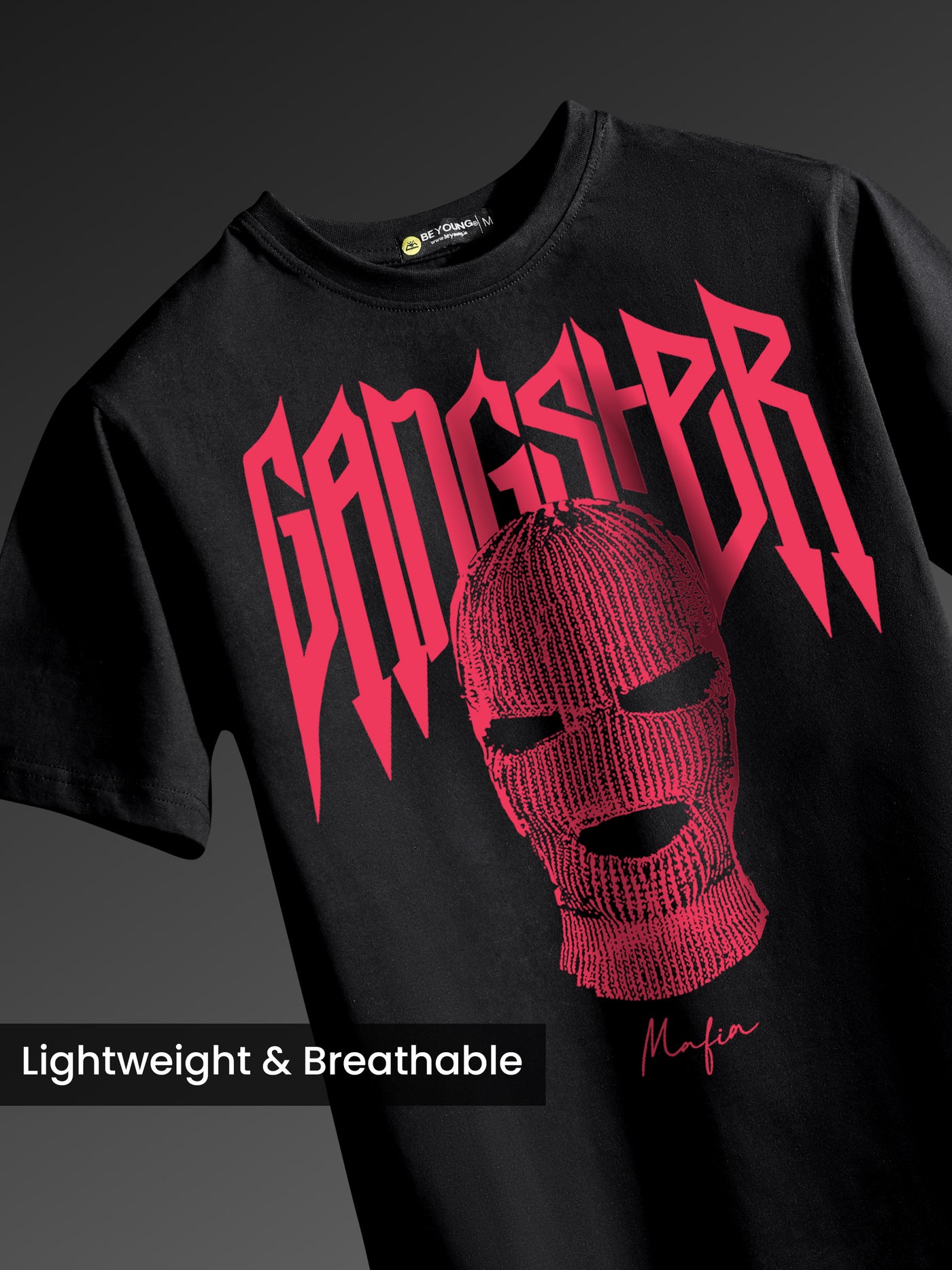 Gangster Half Sleeve Printed T-Shirt