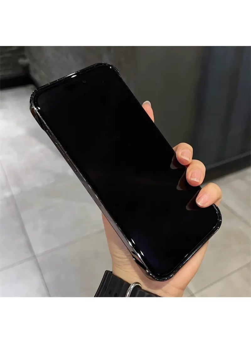 مناسبة ل iphone16 برو ماكس الهاتف المحمول حماية القضية ، تبو مادة شفافة ، 360 درجة الدوران الروتاري تخفيف الضغط قوس ، المضادة للانزلاق ، ومكافحة العرق ، ومكافحة بصمات الأصابع ، ومكافحة الاصطدام حماية ، الأرجواني مطلي الإطار - Image 4
