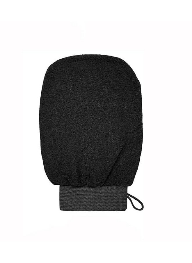 Exfoliating Bath Scrub Mitt, Black, Deep Cleansing Body Glove - Image 1