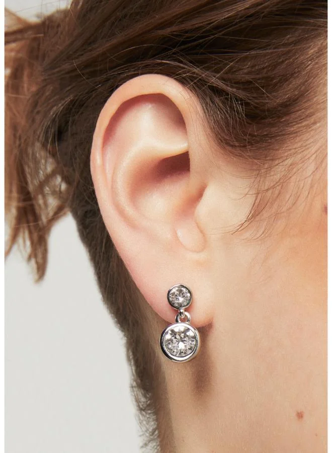 Karen Millen Crystal Dot Drop Earring