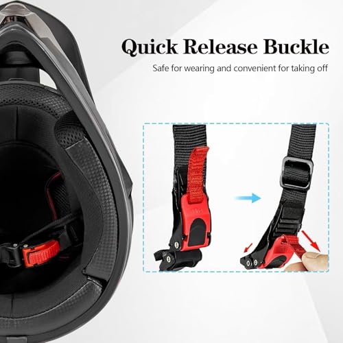 Cutey Youth Kids Motocross Helmet, Adult ATV Dirt Bike Helmet, Off-Road BMX 4-Wheeler Full Face Motorcycle Helmet W/Goggles Gloves & Mask, DOT Approved, Gray, M - Image 5