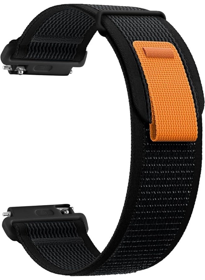 ووتش سوار تريل لوب 20 ملم متوافق مع ساعة سامسونج 6/5/4 مقاس 40/44 ملم، وساعة وتش 3 مقاس 41 ملم، وهواوي GT2 وGT3 مقاس 42 و43 ملم  أسود - Image 1