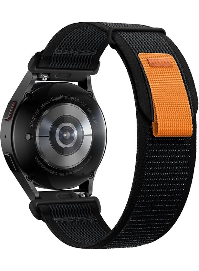 ووتش سوار تريل لوب 20 ملم متوافق مع ساعة سامسونج 6/5/4 مقاس 40/44 ملم، وساعة وتش 3 مقاس 41 ملم، وهواوي GT2 وGT3 مقاس 42 و43 ملم  أسود - Image 2