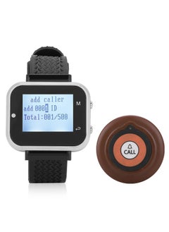 Thoraya Wireless Caregiver Pager Set Hotel Paging System Smart Call Button 1 Wristwatch 10 Buttons  - Image 2