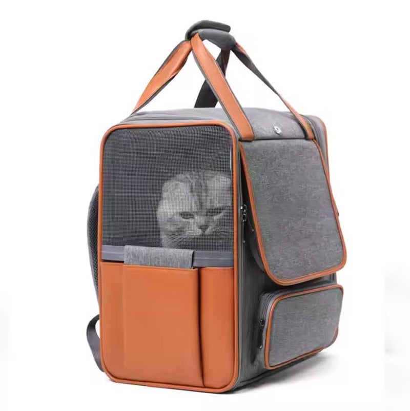 Glaceon Pet Transporter Backpack for Dogs,Foldable Cats, Puppies, Fully Ventilated Mesh, Airline Approved, Designed for Travel, Hiking, Walking, Use of The Open Air (GL-05) - Image 3