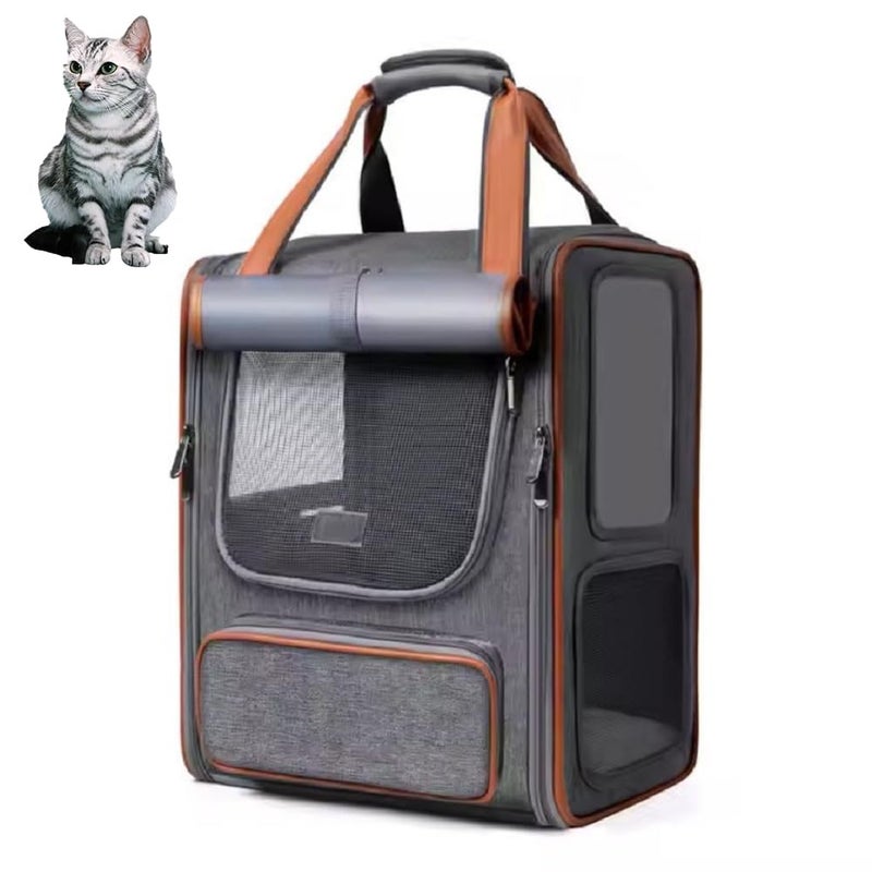 Glaceon Pet Transporter Backpack for Dogs,Foldable Cats, Puppies, Fully Ventilated Mesh, Airline Approved, Designed for Travel, Hiking, Walking, Use of The Open Air (GL-05) - Image 1