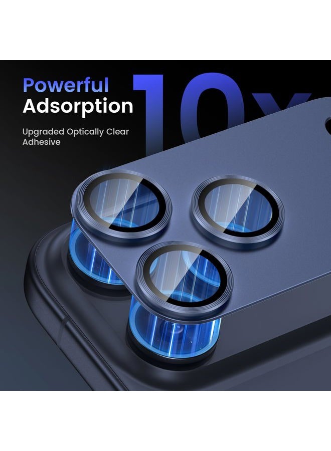 Tensea for iPhone 17 Pro Camera Lens Protector, Metal Aluminum Alloy Tempered Glass Cover Camera Screen Protector Accessories, Case Friendly - Image 4