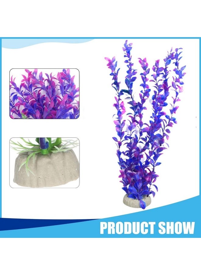 VAYINATO - (Pack Of 6 Plastic Plant Artificial Water Grass Aquarium Fish Tank Ornament Decoration Aquarium Accessories By Petzlifeworld - Image 1
