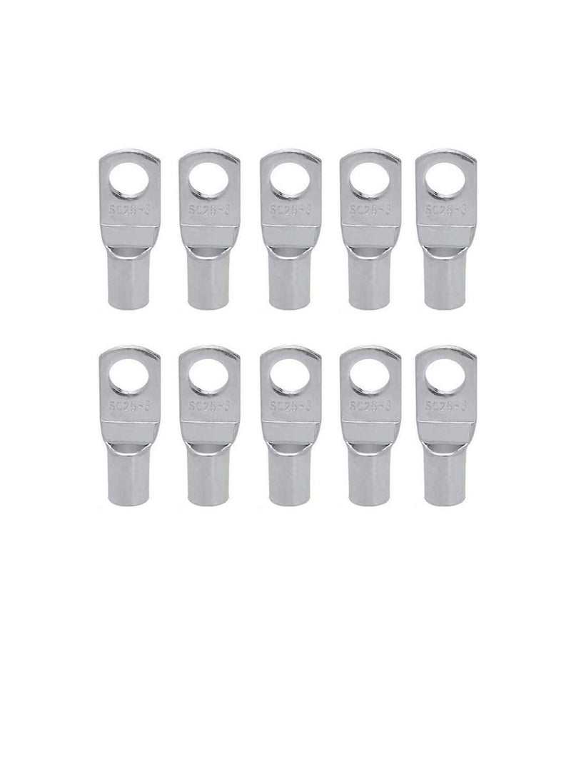 Copper Cable Lugs 10Pcs Set-Wire Terminals, Connector Cable lugs Ring Battery SC Terminals, for Marine, Solar, Automotive, Electric, Home Applications etc (Hole Size 10mm, Cable Size 70mm)  - Image 1