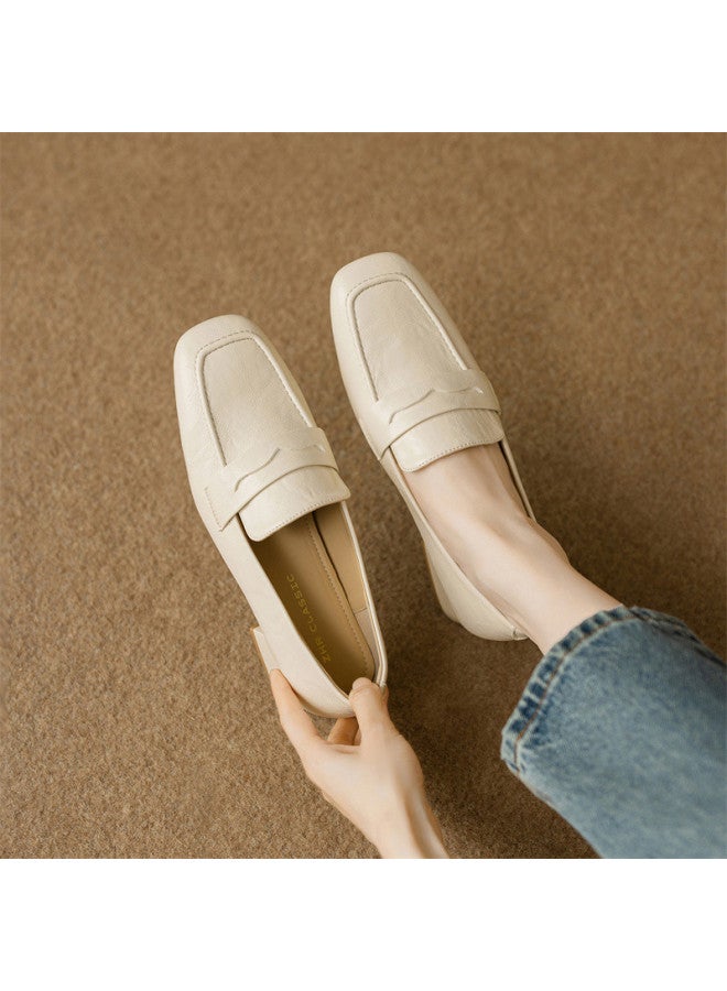 ZHR Clearance Sale】professional Commuter Shoes, Fashion Women's Slip-on Loafers, Spring/autumn Leather Flats For Women - Image 2