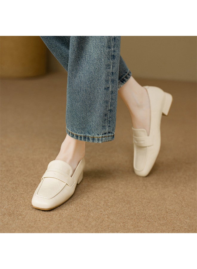 ZHR Clearance Sale】professional Commuter Shoes, Fashion Women's Slip-on Loafers, Spring/autumn Leather Flats For Women - Image 3