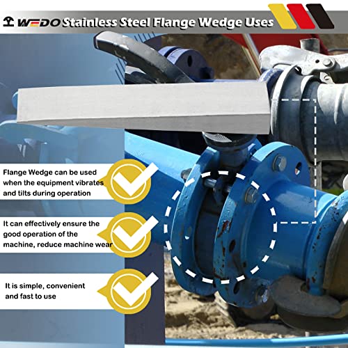 WEDO Stainless Steel Flange Wedge, Rust-proof, Corrosion resistant, Extremely Strong, Durable, 10mmx50mmx100mm - Image 3