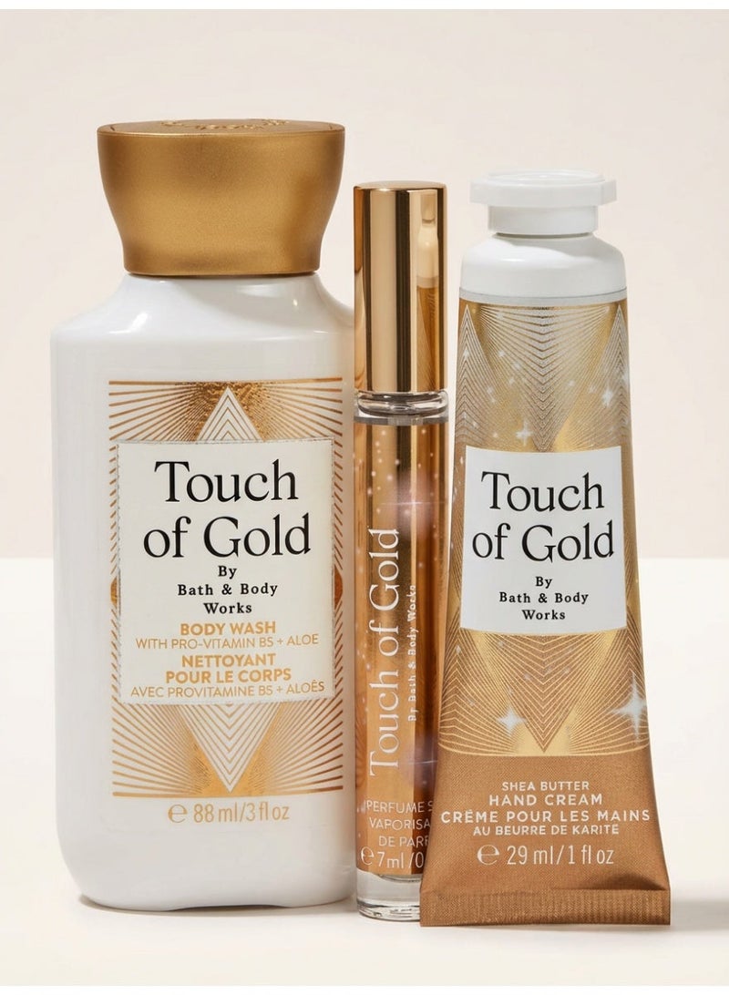 Bath & Body Works طقم طقوس التكديس لمسة من الذهب - Image 1