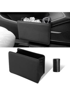 Car Trash Can, Multifunctional Folding Storage Box Car Garbage Can with 1 Rolls Trash Bag, Leather Car Trash Bin Hanging Organizer, Hanging Car Trash Bag for Auto Truck SUV Black - pzsku/ZCF4D847C5E4D8F1CD2C3Z/45/_/1735531390/ce79f441-6576-4af0-9870-9c244b5a68b5