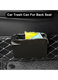 Car Trash Can, Multifunctional Folding Storage Box Car Garbage Can with 1 Rolls Trash Bag, Leather Car Trash Bin Hanging Organizer, Hanging Car Trash Bag for Auto Truck SUV Black - pzsku/ZCF4D847C5E4D8F1CD2C3Z/45/_/1735531451/4f4a11e9-35c3-452f-8c4e-c6f2d6e0e63e