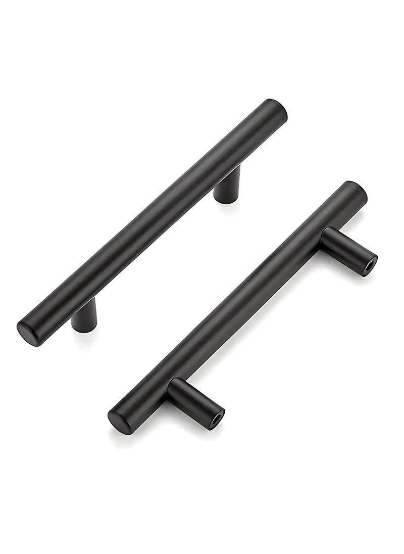 FIRST PRO 15 Pack Kitchen Cabinet Handles, 200mm Stainless Steel Kitchen Door Handles, 128mm Hole Center T Bar Drawer Cupboard Handles with Screws, Kitchen Drawer Pulls for Bathroom Bedroom Wardrobe  - Image 3