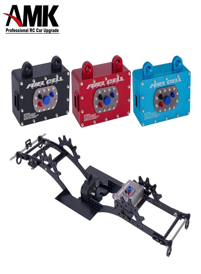 AMK 1/10 RC Crawler Fuel Cell Receiver, CNC Aluminum RC Cell Receiver, Simulated Fuel Tank for SCX10 PRO, Roll Cage, RR10 Capra, and Other RC Crawler Cars (Gray) - Image 2