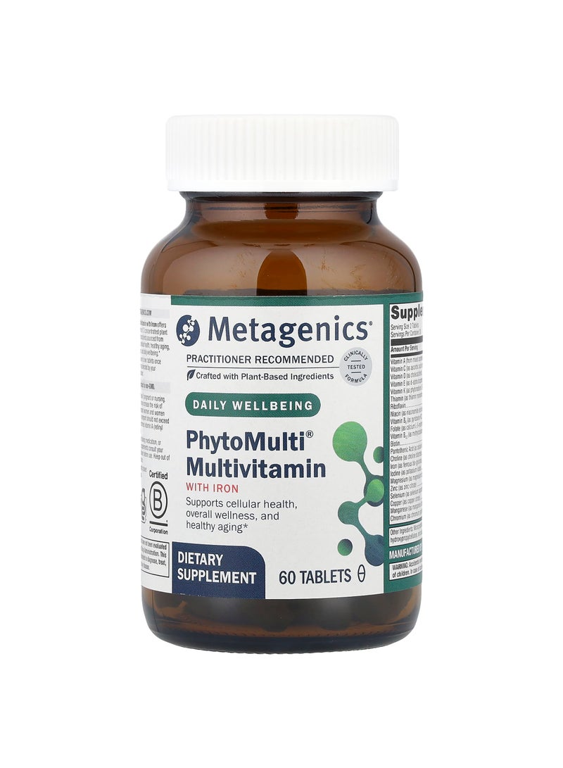 Metagenics PhytoMulti® Multivitamin with Iron, 60 Tablets