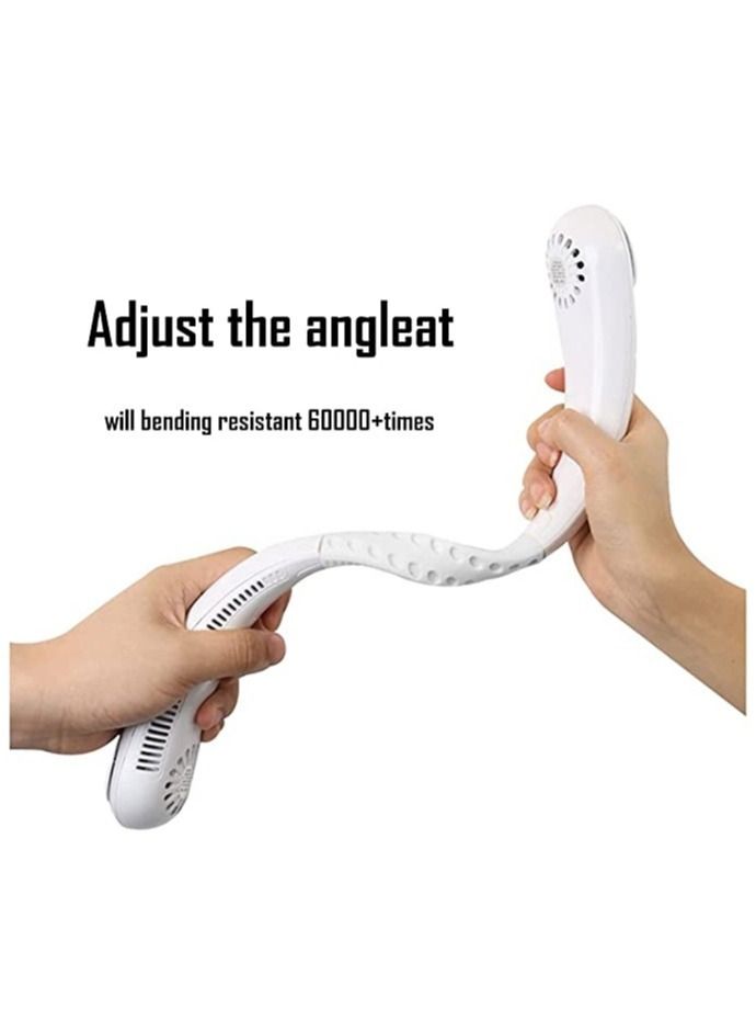 Portable Neck Fan,Hanging Neck Bladeless Fan,USB Rechargeable Personal Fan,3 Speeds Silent 360° Cooling Tuyere Layout,Fast Charging and Long Battery Life,Keeping the Neck Cool at All Times - Image 5