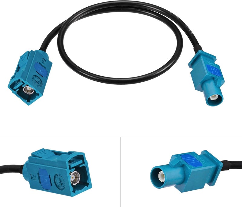 BINGFU Fakra Z Female to Male Vehicle Antenna Extension Cable 30cm 12 inch for Car Stereo Android Head Unit GPS Navigation FM AM Radio Sirius XM Satellite Radio 4G LTE TEL Telematics Bluetooth Module - Image 2