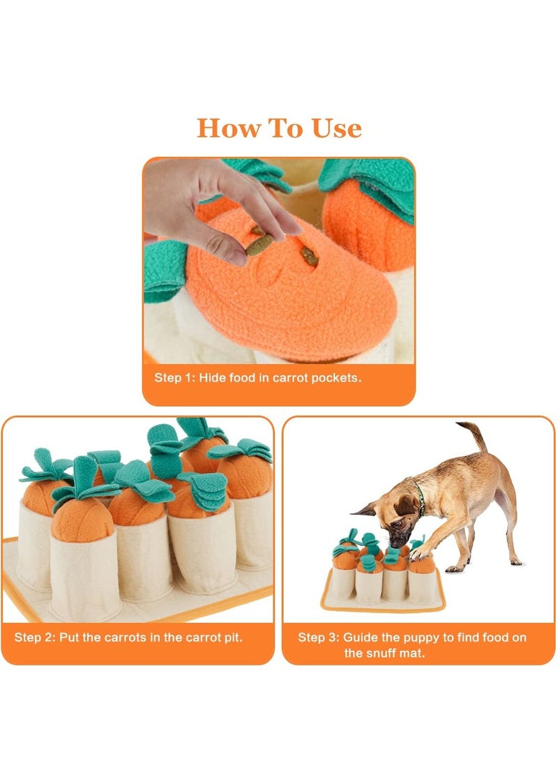 KASTWAVE Dog Snuffle Mat, Pet Food Feeding Mat Treat Puzzle Toys Sniff Mat Nosework Feeding Mat Slow Feeder Interactive Dog Puzzle Toys for Training and Encourages - Image 3