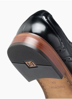 DUCHINI Mens Solid Derby Shoes With Lace-Up Closure  - Image 4