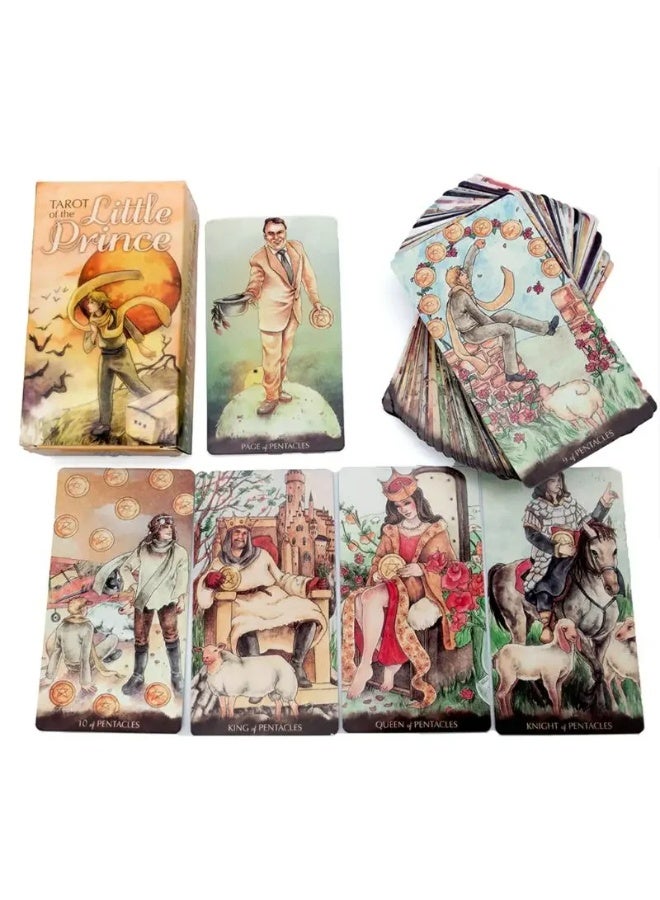 NIBEMINENT Little Prince Tarot Cards - Unique Casual Edition - 78 Playing Cards - Fortune Divination Game - Puzzle Game - Image 3