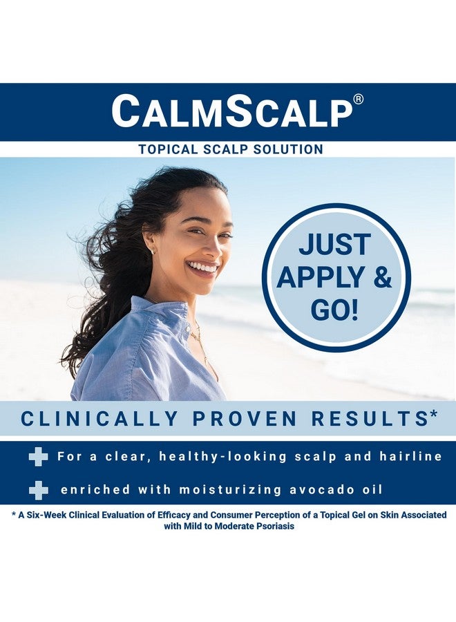 محلول موضعي من CalmScalp لعلاج أعراض الصدفية الخفيفة إلى المتوسطة | فروة الرأس المتهيجة | قشور خط الشعر | احمرار | فروة الرأس الجافة | صنع في الولايات المتحدة الأمريكية | 4 أونصة. - Image 4