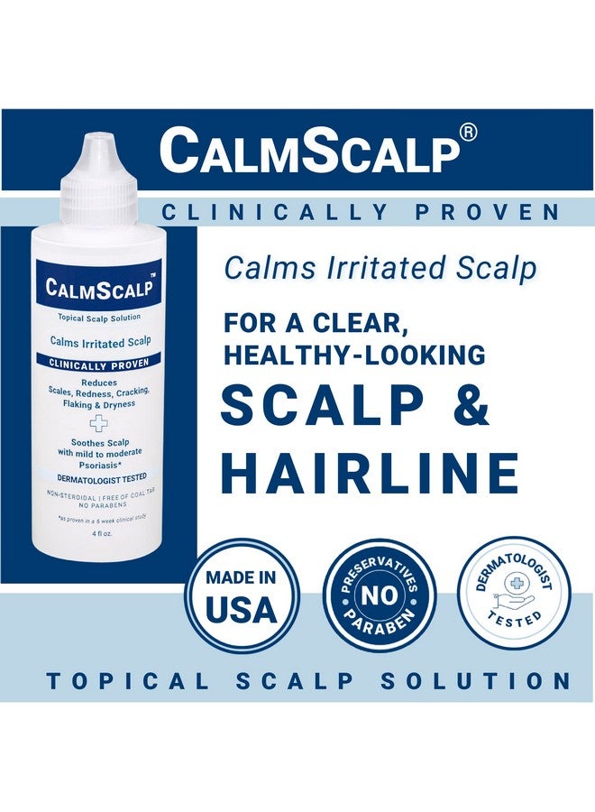 محلول موضعي من CalmScalp لعلاج أعراض الصدفية الخفيفة إلى المتوسطة | فروة الرأس المتهيجة | قشور خط الشعر | احمرار | فروة الرأس الجافة | صنع في الولايات المتحدة الأمريكية | 4 أونصة. - Image 5