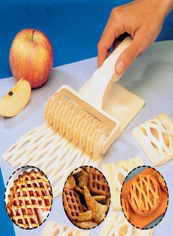 Wuyituart Pastry Lattice Roller Cutter 4.7 Inch Lattice Roller Tool for Dought Cookie Pie Pizza Bread - Image 5