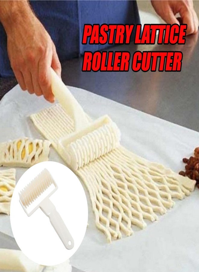 Wuyituart Pastry Lattice Roller Cutter 4.7 Inch Lattice Roller Tool for Dought Cookie Pie Pizza Bread - Image 4