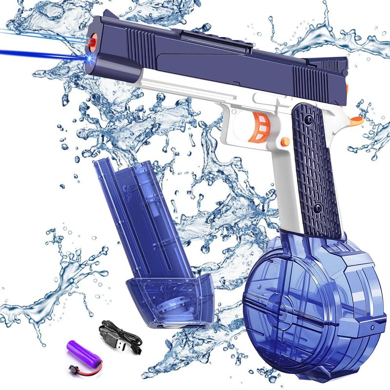 EWRITN Electric Water Gun for Adults Automatic BatteryOperated Water Pistol with 32 Ft Range 550ML Large Capacity Squirt Gun for Kids Summer Outdoor Fun HighPowered - Image 3