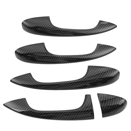 Senyar for Carbon Fiber 4pcs Car Door Handle Cover TrimABS Carbon Fiber Cover Trim for CClass W205 GLC X253 20152018 - Image 1