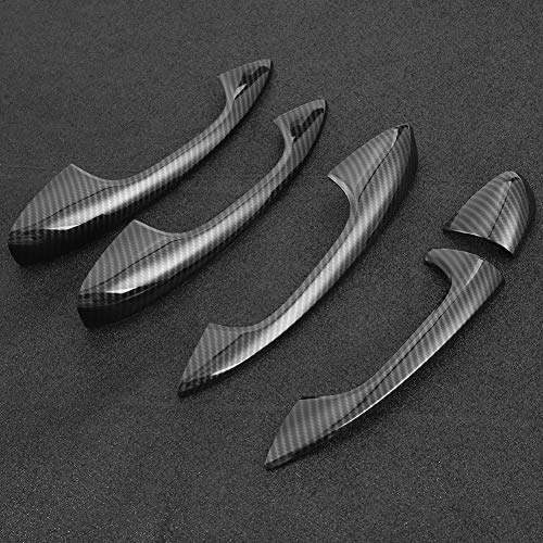 Senyar for Carbon Fiber 4pcs Car Door Handle Cover TrimABS Carbon Fiber Cover Trim for CClass W205 GLC X253 20152018 - Image 5