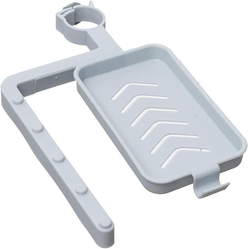 Dollar Shower Caddy for Soap and Loofah with Hanging Hook, Waterproof Plastic Shower Caddy with Drain Holes, Easy Installation on Shower Rod for Household Items Import - Image 1